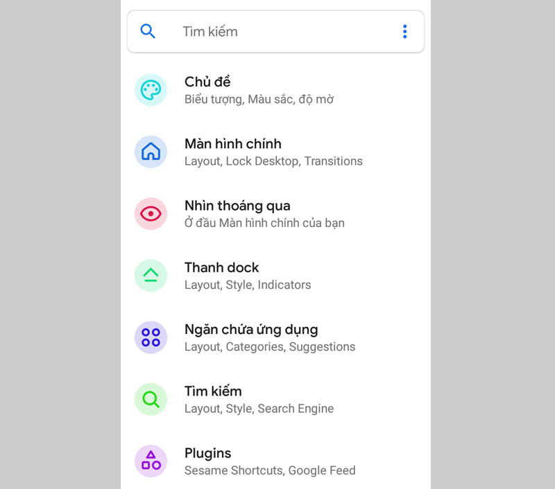 Lawnchair c&oacute; khả năng hoạt động mượt m&agrave; hơn, ph&ugrave; hợp cho những thiết bị c&oacute; cấu h&igrave;nh thấp v&agrave; vẫn cung cấp một số t&ugrave;y chọn cần thiết.